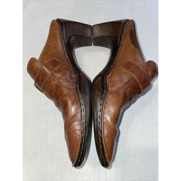 Josef Seibel Women’s Casual Mules Size 40 U.S. 9 M Brown Leather Comfort College - Picture 5 of 12